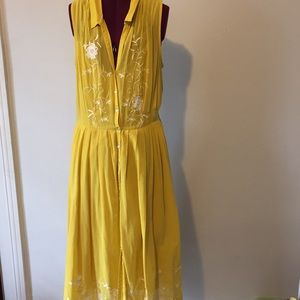 Anthropologie yellow sundress.